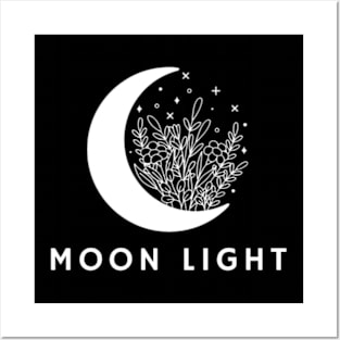 moon night Posters and Art